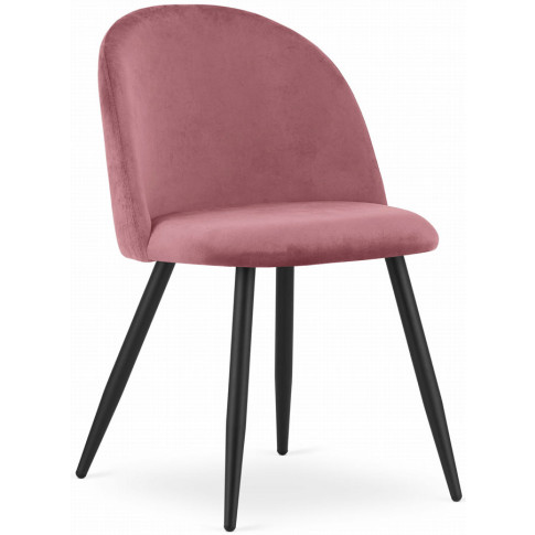 ciemnorozowe nowoczesne krzeslo tapicerowan ewelurem pritix