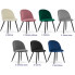 Kolory welurowego metalowego krzesła Pritix