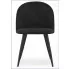 Czarne metalowe krzesło kuchenne Pritix