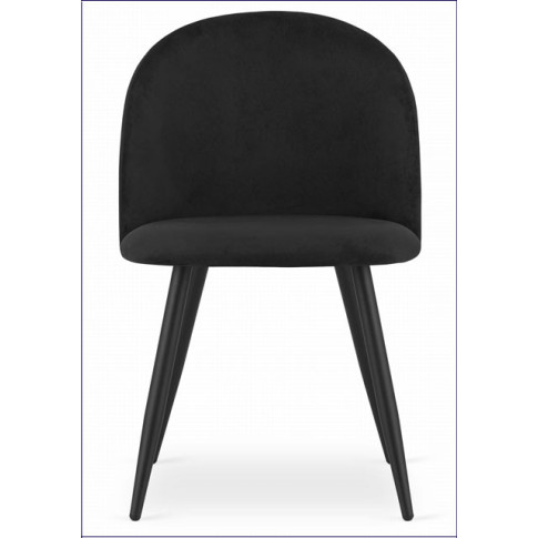 Czarne metalowe krzesło kuchenne Pritix