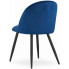 Granatowe krzesło nowoczesne Pritix