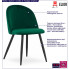 Zielone metalowe krzesło kuchenne Pritix