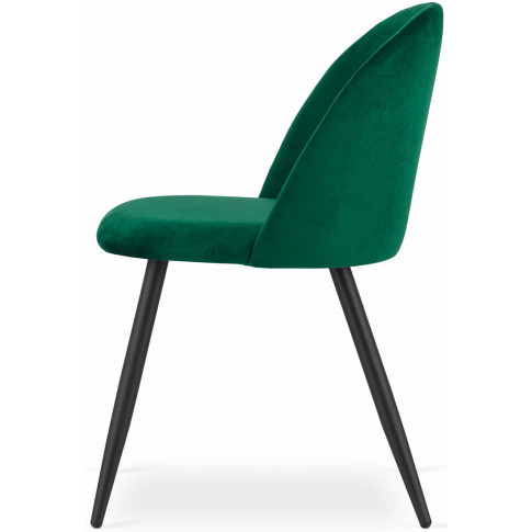 Zielone krzesło welurowe do jadalni Pritix