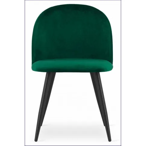 Zielone krzesło welurowe do salonu Pritix