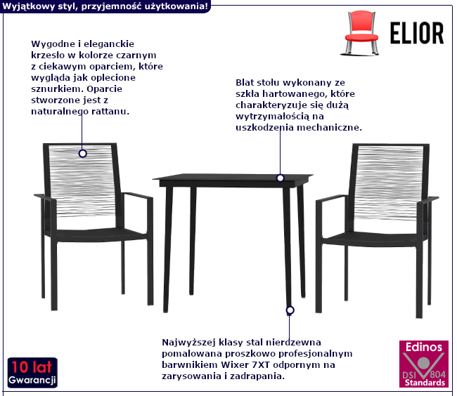 Zestaw mebli ogrodowych Lenja
