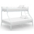 Białe łóżko z metalu Ordi