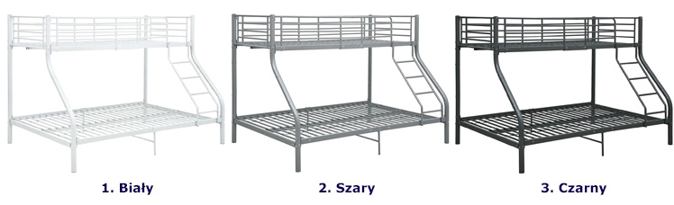 Dostępne kolory łóżka Extim
