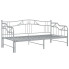 Szare rozkładane łóżko metalowe 90x200 cm - Wextis