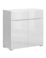 Biała komoda z szufladami i szafką - Kenai 3X