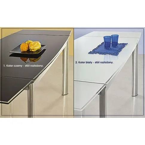 Szczegółowe zdjęcie nr 4 produktu Rozkładany stół Lartes - biały