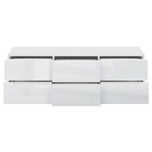 biała szafka rtv z szufladami Kenai 10X