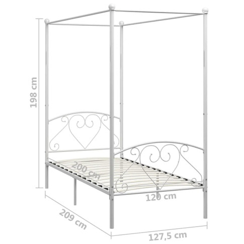 Wymiary łóżka Elox 120 cm