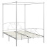 Białe metalowe łóżko w stylu rustykalnym 140x200 cm - Elox
