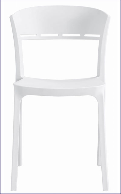 Białe krzesło balkonowe Wivo