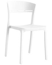 Białe krzesło tarasowe, balkonowe - Wivo w sklepie Edinos.pl