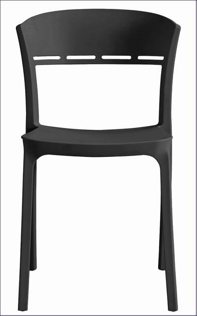 Czarne krzesło balkonowe Wivo