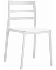 Białe krzesło ogrodowe do stołu - Awio
