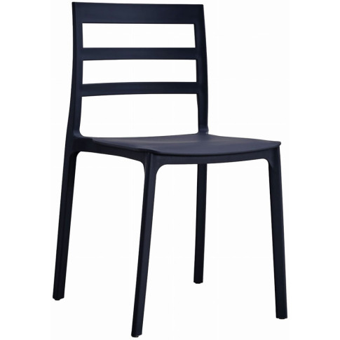 Czarne krzesło balkonowe Awio