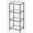 Wymiary czarnego regału Resso 4X