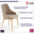 beżowe drewniane krzesło Elandro