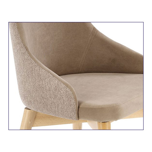krzesło beżowe tapicerowane Elandro