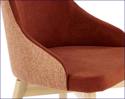 Krzesło tapicerowane kolor cynamom Elandro