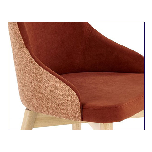 krzesło tapicerowane cynamonowe Elandro