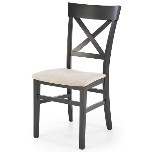 drewniane krzesło czarne Calabro