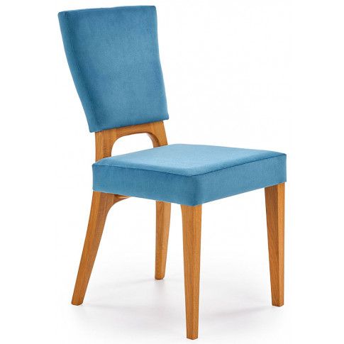 Zdjęcie produktu Krzesło dębowe Vernon - morskie + dąb miodowy.