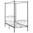 Szare metalowe łóżko rustykalne 120x200 cm - Elox