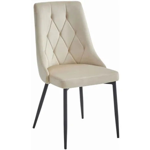 Beżowe krzesło welurowe Imre 3X
