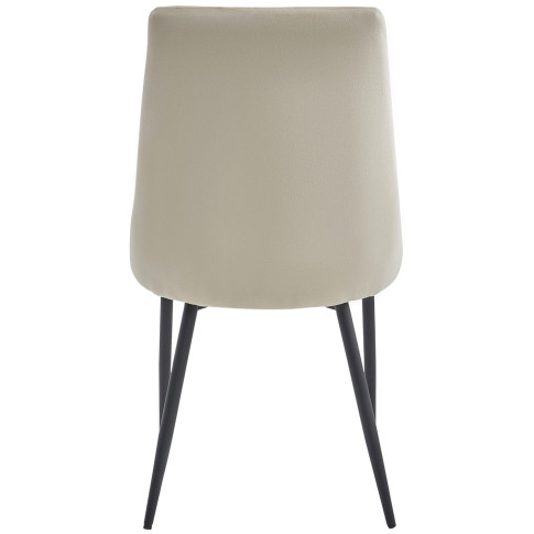 Bezowe krzesło tapicerowane welurem Imre 3X