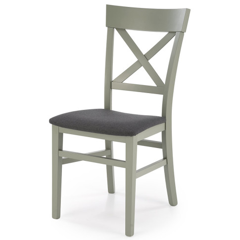 drewniane krzesło szaro zielone Calabro