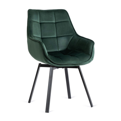 Zielone nowoczesne krzesło obrotowe Lado 3X