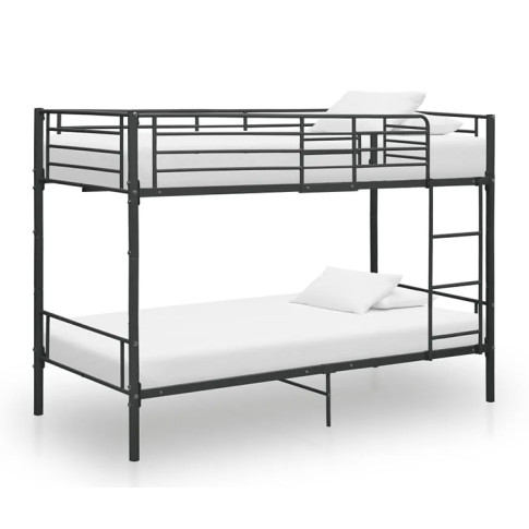 Czarne metalowe łóżko Evex