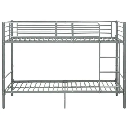 szare metalowe łóżko Evex