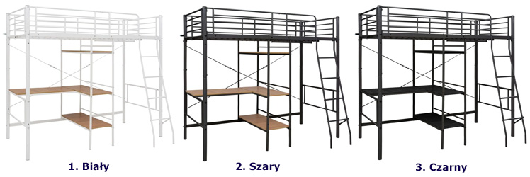 Dostępne kolory łóżka Morgan