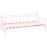 Różowe metalowe łóżko pojedyncze 90x200 cm - Lofi