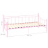 Wymiary różowego łóżka Lofi