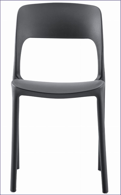 Czarne krzesło tarasowe Vagi