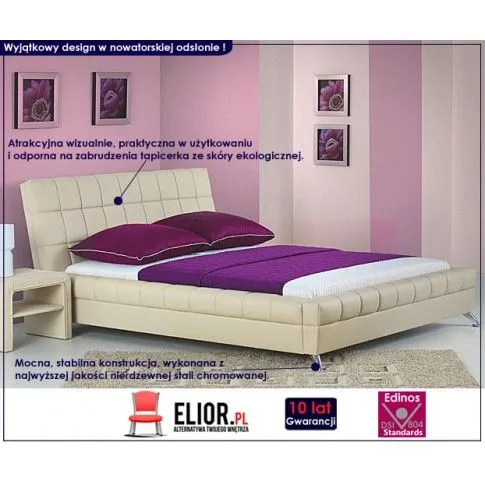 Fotografia Łóżko pikowane 160x200 Fora - 3 kolory z kategorii Łóżka