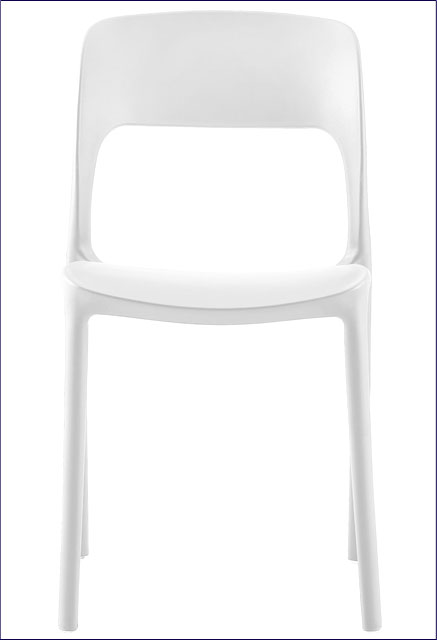 Białe krzesło na balkon Vagi