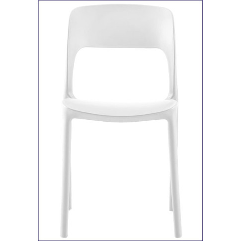 Białe krzesło balkonowe Vagi