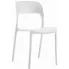 Białe minimalistyczne krzesło ogrodowe Vagi