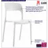 Białe krzesło tarasowe Vagi