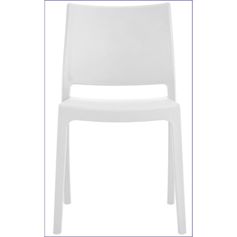 Białe minimalistyczne krzesło balkonowe Guni