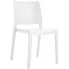 Białe nowoczesne krzesło tarasowe Guni