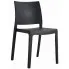 Czarne nowoczesne krzesło do ogrodu Guni