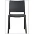 Czarne krzesło ogrodowe na taras Guni