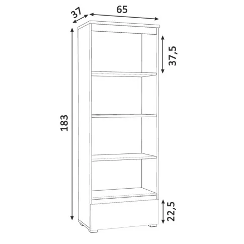 Wymiary regału Egrof 5X
